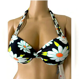 Salt & Cove Juniors' Strappy Underwire Push-Up Bikini Top Sz XS NWT #003